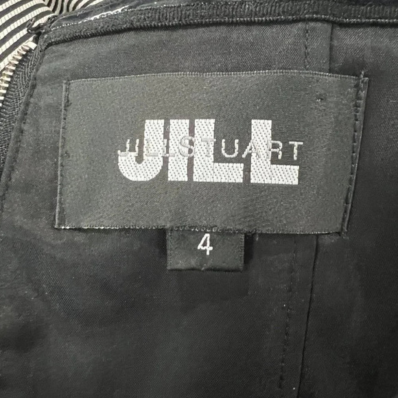 Jill Stuart White Black Strapless Fit & Flare Dress $189 - Picture 9 of 10